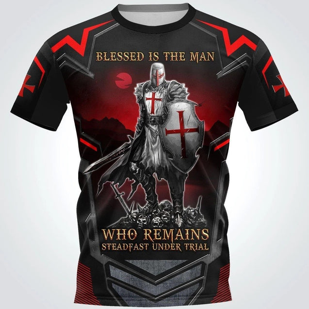 KNIGHT TEMPLAR 3D ALL OVER PRINTED SHIRTS MP926-Apparel-MP-T-Shirt-S-Vibe Cosy™