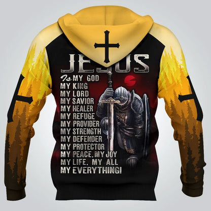 Knight God Jesus 3D All Over Printed Shirt Hoodie For Men And Women MP933 - Amaze Style™-Apparel