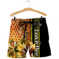 Beautiful Bee Art 3D All Over Printed Shirts For Men And Women MP947-Apparel-MP-Shorts-S-Vibe Cosy™