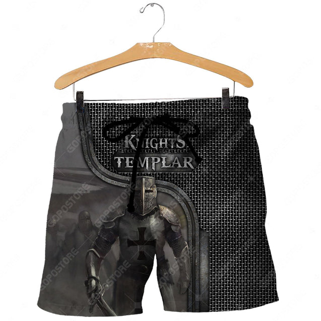 Knight Templar 3D All Over Printed Shirts MP9811-Apparel-MP-Shorts-S-Vibe Cosy™