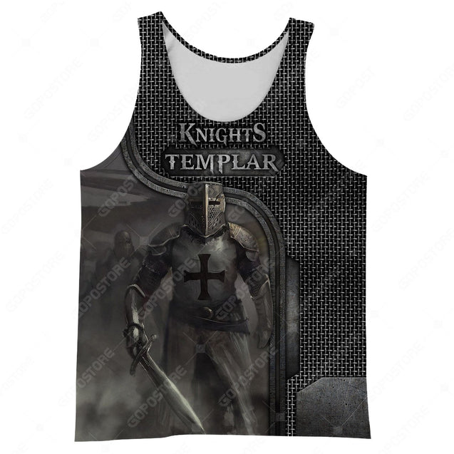 Knight Templar 3D All Over Printed Shirts MP9811-Apparel-MP-Tank Top-S-Vibe Cosy™