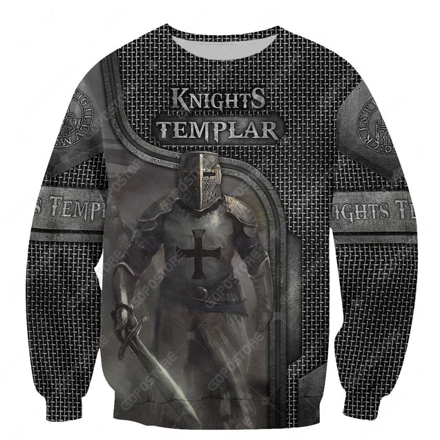 Knight Templar 3D All Over Printed Shirts MP9811-Apparel-MP-Sweatshirts-S-Vibe Cosy™