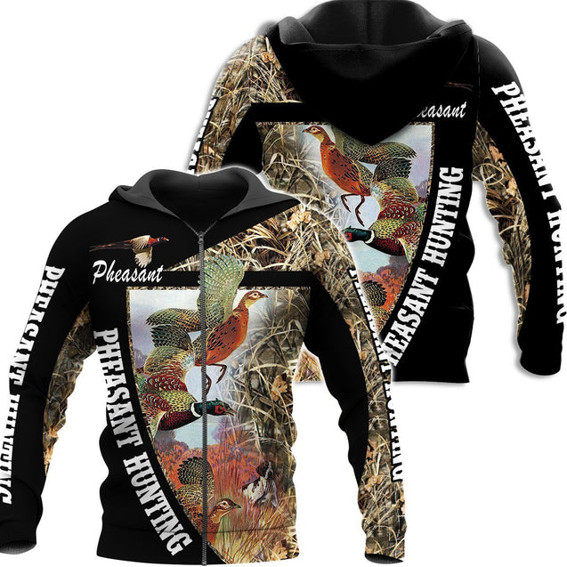 Pheasant Hunting 3D All Over Printed Shirts For Men And Women MP984-Apparel-MP-Zipped Hoodie-S-Vibe Cosy™