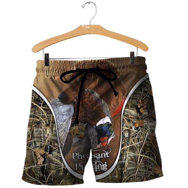 Pheasant Hunting 3D All Over Printed Shirts Hoodie For Men And Women MP987-Apparel-MP-Shorts-S-Vibe Cosy™