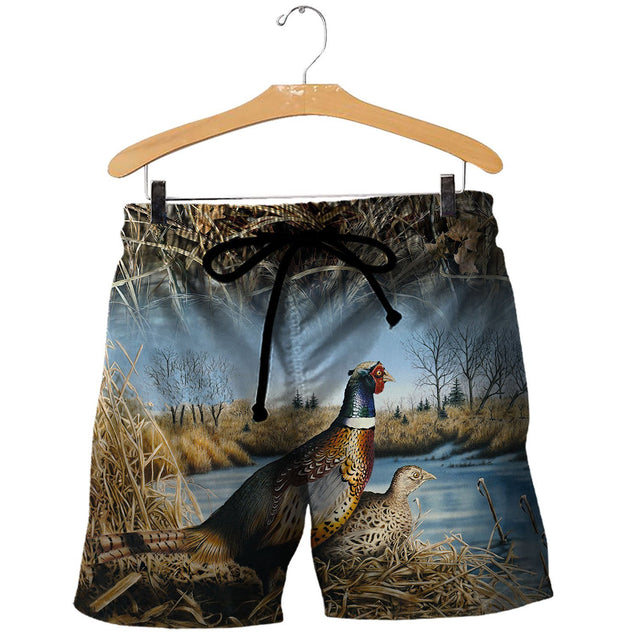 Pheasant Hunting 3D All Over Printed Shirts Hoodie For Men And Women MP988-Apparel-MP-Shorts-S-Vibe Cosy™