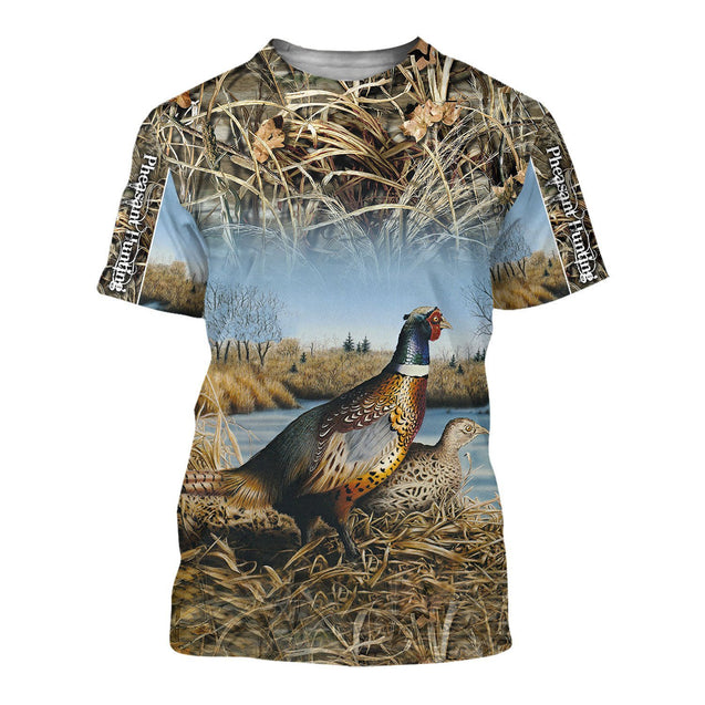 Pheasant Hunting 3D All Over Printed Shirts Hoodie For Men And Women MP988-Apparel-MP-T-Shirt-S-Vibe Cosy™