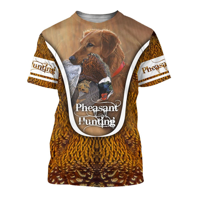 Pheasant Hunting 3D All Over Printed Shirts Hoodie For Men And Women MP990-Apparel-MP-T-Shirt-S-Vibe Cosy™