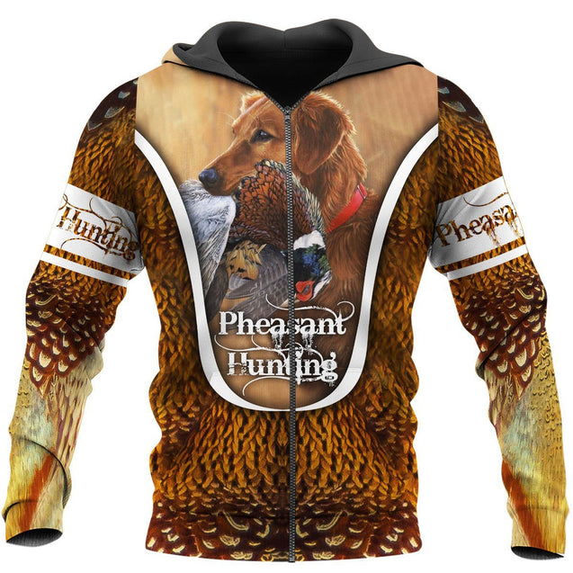 Pheasant Hunting 3D All Over Printed Shirts Hoodie For Men And Women MP990-Apparel-MP-Zipped Hoodie-S-Vibe Cosy™