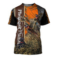 Pheasant Hunting 3D All Over Printed Shirts Hoodie For Men And Women JJ070102-Apparel-MP-T-Shirt-S-Vibe Cosy™