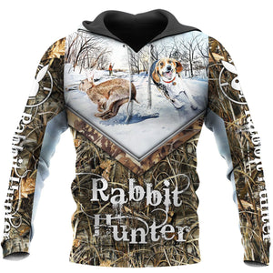 Rabbit Beagle Hunting 3D All Over Printed Shirts Hoodie MP995-Apparel-MP-Hoodie-S-Vibe Cosy™