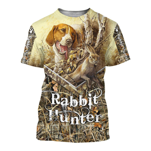 Rabbit Beagle Hunting 3D All Over Printed Shirts Hoodie MP996-Apparel-MP-T-Shirt-S-Vibe Cosy™