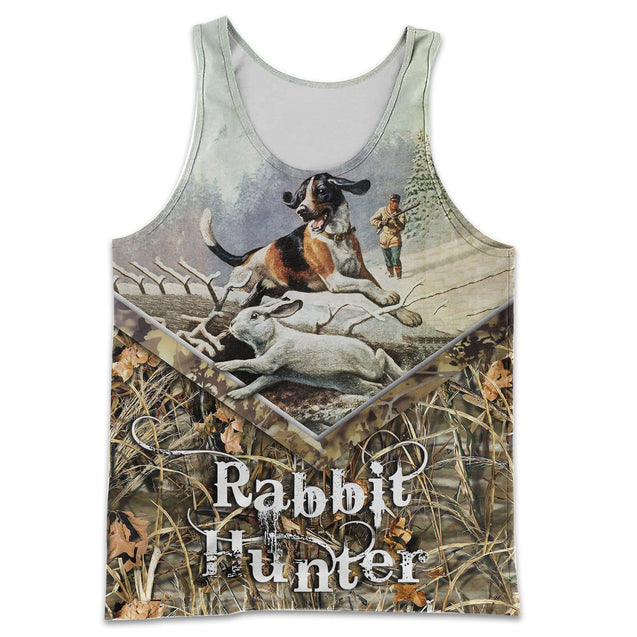 Rabbit Beagle Hunting 3D All Over Printed Shirts Hoodie MP997-Apparel-MP-Tank Top-S-Vibe Cosy™