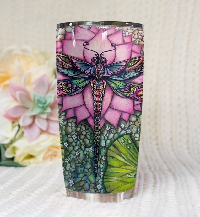 Beautiful Dragonfly Premium Stainless Steel Tumbler TA040510-Tumbler-TA-Vibe Cosy™