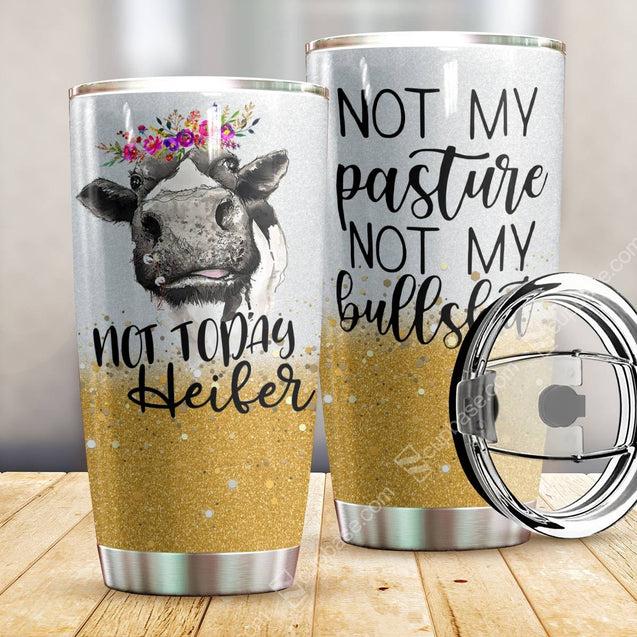 Not Today Heifer Glitter Premium Tumbler MPT6-Tumbler-MP-Vibe Cosy™