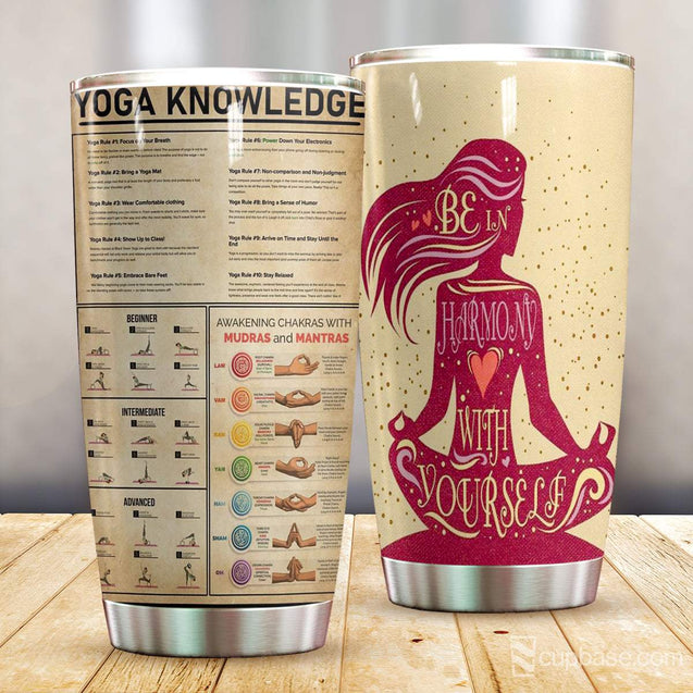 Yoga Knowledge Tumbler Cup Premium MPT9-Tumbler-MP-Vibe Cosy™