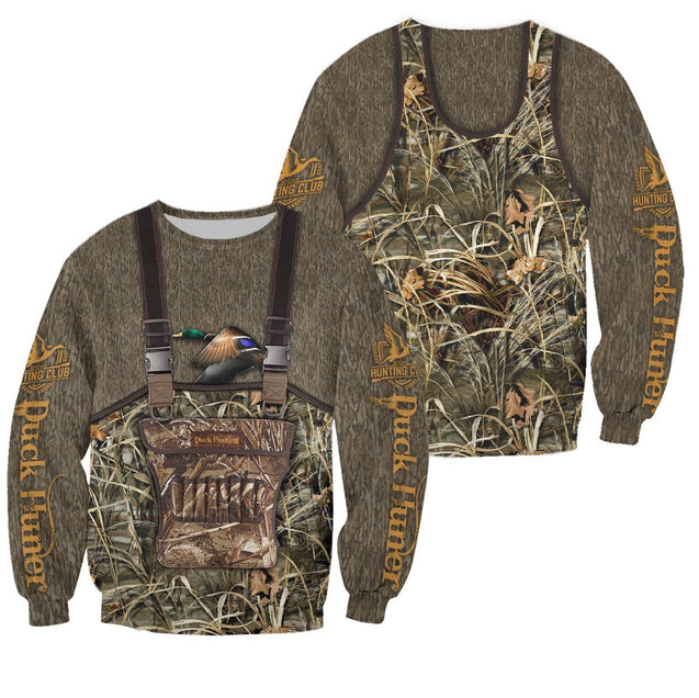 Mallard Duck Hunting 3D All Over Printed Shirts for Men and Women TT081103-Apparel-TT-Sweatshirts-S-Vibe Cosy™