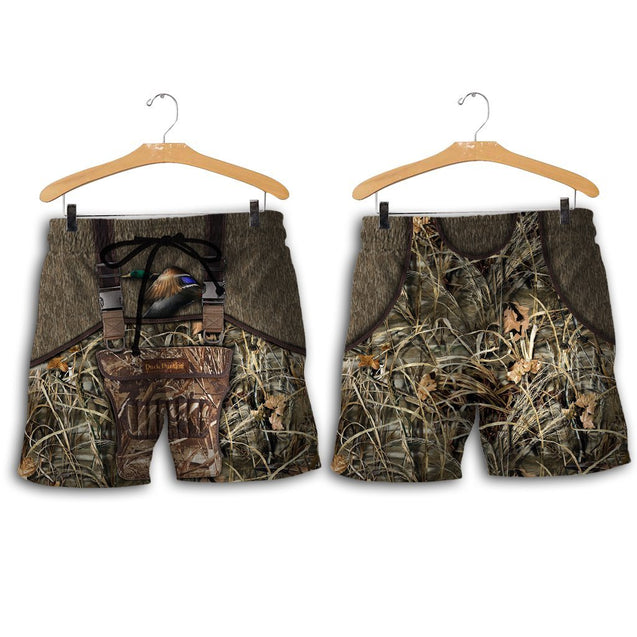 Mallard Duck Hunting 3D All Over Printed Shirts for Men and Women TT081103-Apparel-TT-Shorts-S-Vibe Cosy™