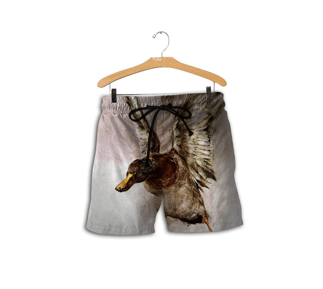 Mallard Duck Hunting 3D All Over Printed Shirts for Men and Women TT081101-Apparel-TT-Shorts-S-Vibe Cosy™