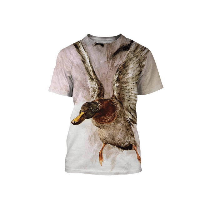 Mallard Duck Hunting 3D All Over Printed Shirts for Men and Women TT081101-Apparel-TT-T-Shirt-S-Vibe Cosy™