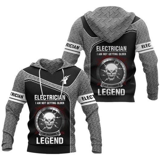 Premium 3D Printed Skull Electrician Shirts MEI