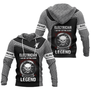 Premium 3D Printed Skull Electrician Shirts MEI