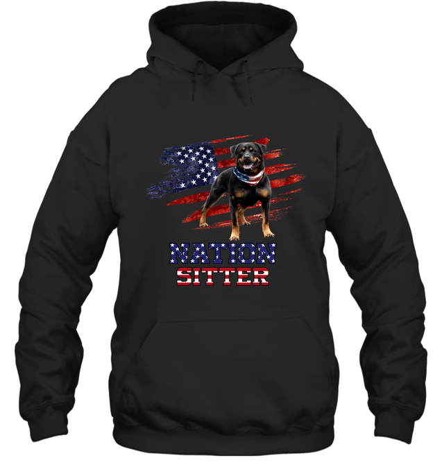 Nation Sitter Rottweiler Pi261205-Apparel-Amsbk-Hoodie-Black-S-Vibe Cosy™