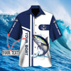 Custom name Tuna fishing team Catch and Release 3D Design Fishing Hawaii Shirt