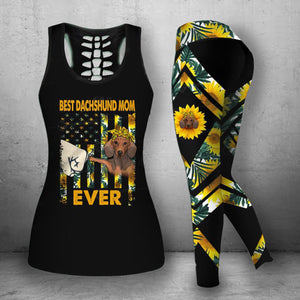 Dachshund dog Combo Tank + Legging TA032430-Apparel-TA-S-S-Vibe Cosy™