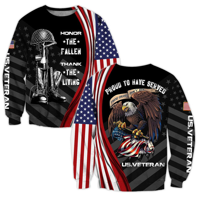 Honor The Fallen Thank The Living 3D All Over Printed Shirts For Men and Women Pi17092002