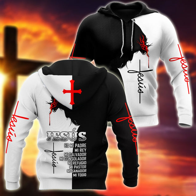 Jesús es mi padre mi rey Pi17062001-Apparel-TA-Hoodie-S-Vibe Cosy™