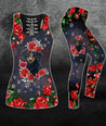 Dachshund Rose Combo Tank + Legging TA032432-Apparel-TA-S-S-Vibe Cosy™