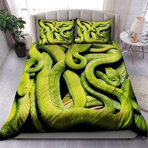 Green Tree Python Bedding Set Bedding Set TA0624204-Quilt-TA-Twin-Vibe Cosy™
