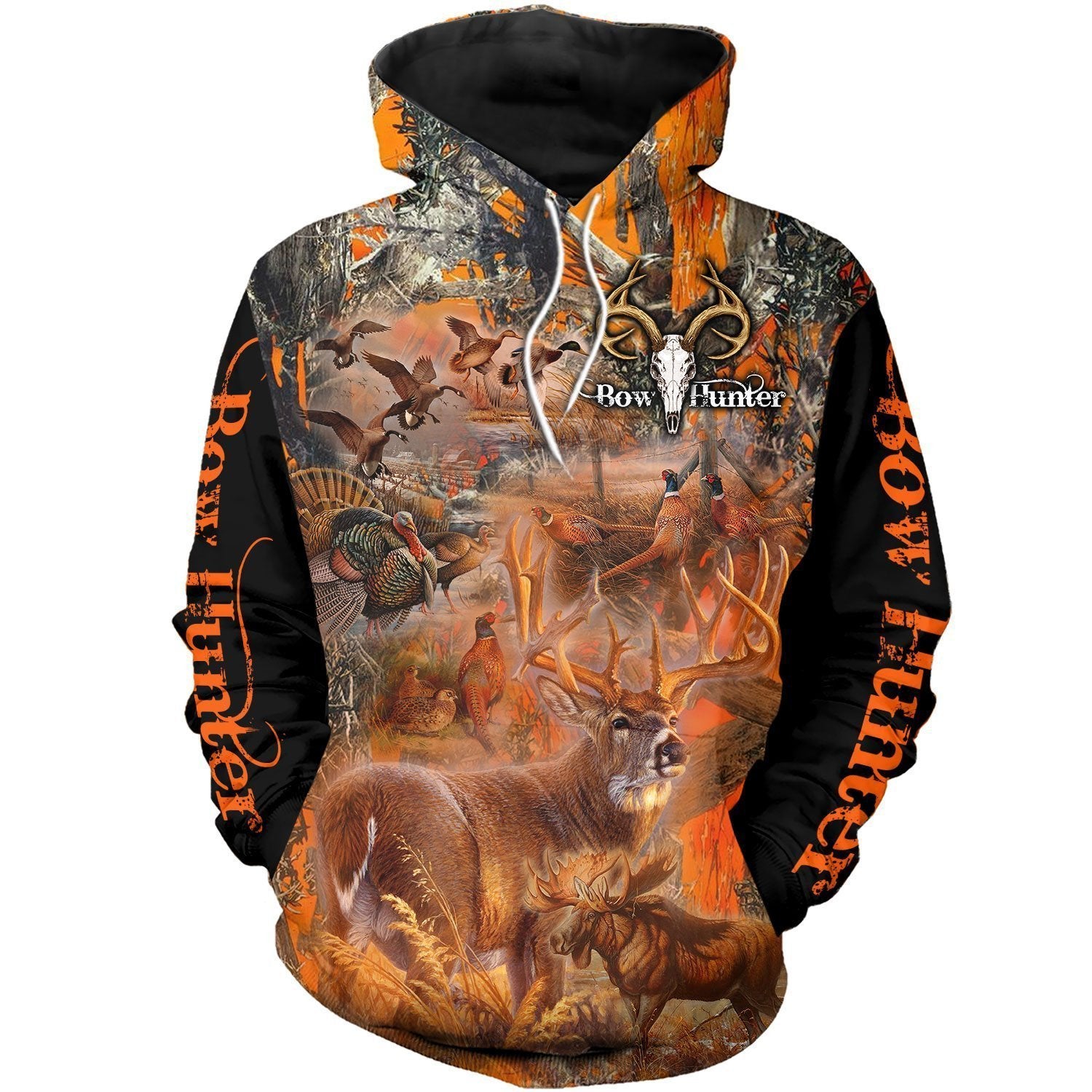 3D Printed Beautiful Orange Camo Hunting Clothes Oauy2702-Apparel-DV85-Hoodie-S-Vibe Cosy™