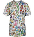 3D All Over Print Picachu Charactors Shirt-Apparel-HbArts-T-Shirt-S-Vibe Cosy™