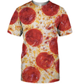 3D All Over Print Pizza Shirt-Apparel-6teenth World-T-Shirt-S-Vibe Cosy™