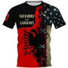 Flag of the USA and Albanian parts all over shirts for men and women HC16001-Apparel-Huyencass-T-Shirt-S-Vibe Cosy™