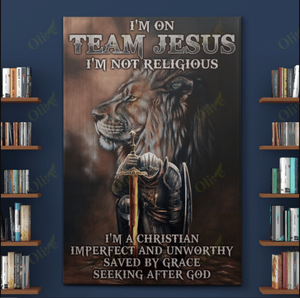 I'm on team Jesus Poster Vertical