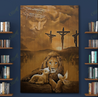 Jesus - Awesome lion and a lamb Poster Vertical