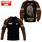Customized name Native American 3D All Over Printed Unisex Shirts