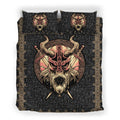 Quilt bedding set love skull viking PL-Bedding Set-PL8386-Queen-Vibe Cosy™
