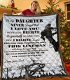 Lineman Dad To My Daughter All Over Printed Quilt MEI