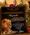 Lion Dad's Love 3D Full Printing Soft and Warm Quilt