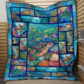 Amazing Great Turtle Ocean Life Quilt