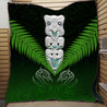 Taiaha Toa Taua Maori Warrior Silver Fern Quilt