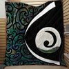 Koru Spiral Silver Fern Maori Paua Shell Quilt DL20292004S