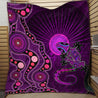 Aboriginal Australia Indigenous Purple The Lizard and The Sun Quilt