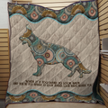 3D All Over Printed german shepherd Quilt