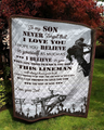 Lineman Dad To My Son All Over Printed Quilt MEI