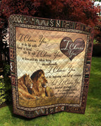 Lion's Love: I Choose You 3D Full Printing Soft and Warm Quilt