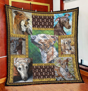 Greyhound Dog Lover All Over Printed Quilt